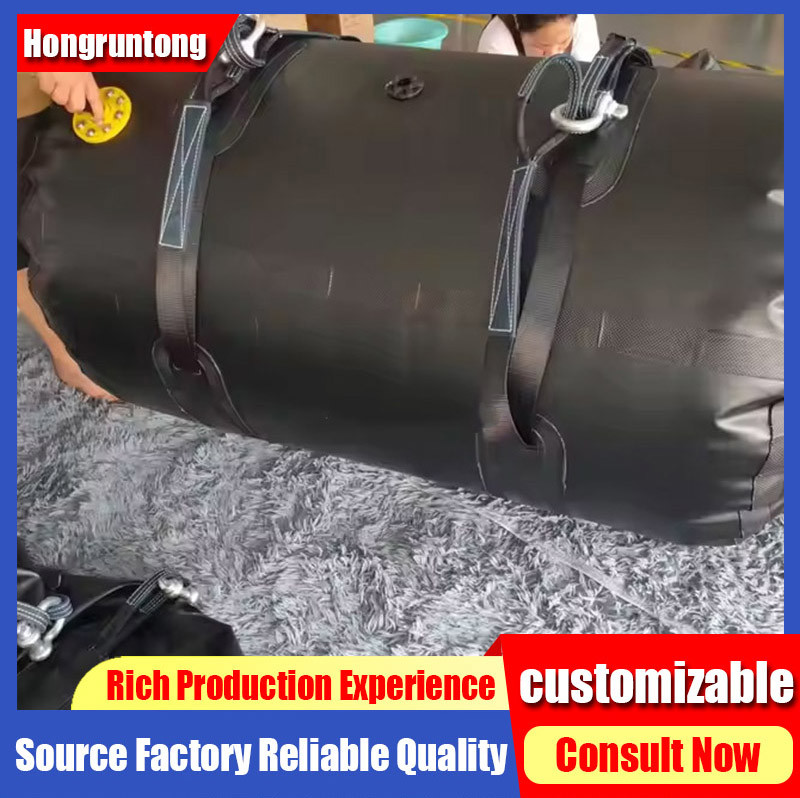 1.5m Inflatable Marine Salvage Bag High Buoyancy Quick Seal Valves ISO Certified