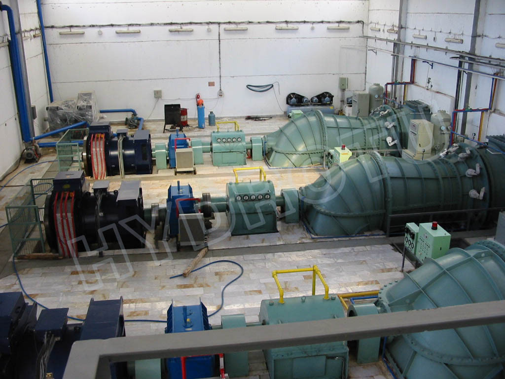 S Type Hydro Turbine / water turbine with Fixed / adjustable Blades for low water head hydropower project