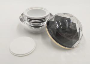 Quality Acrylic Plastic Cream Jar Round / Square Shape wholesale