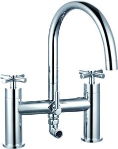 Quality Chrome Finished Dual Handle Bathroom Shower Mixer For Bathroom T80512 wholesale