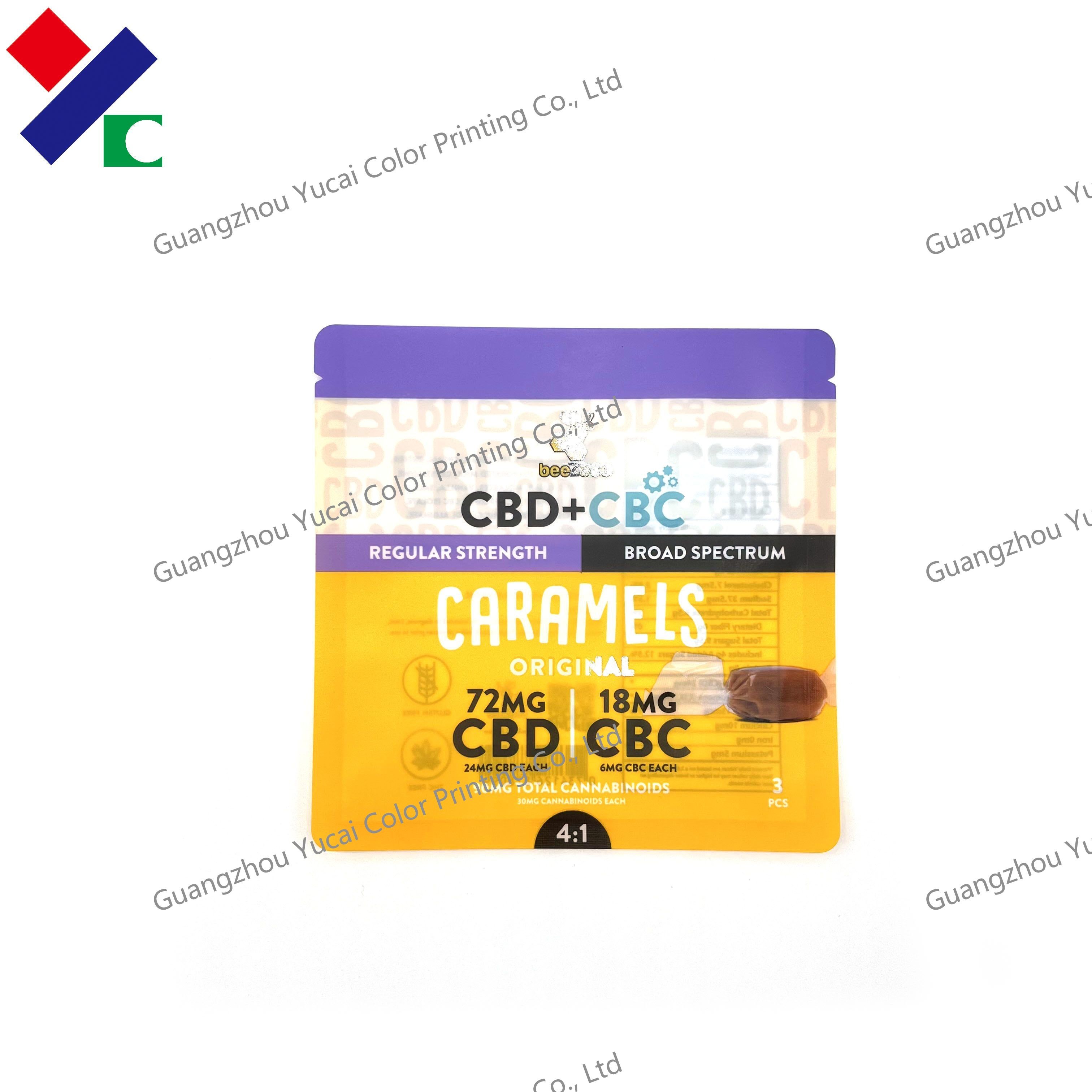 Mini Flat Metallic Foil Nut Mylar Three Side Seal Pouch With Labels Vacuum Bag Bopp Disposable