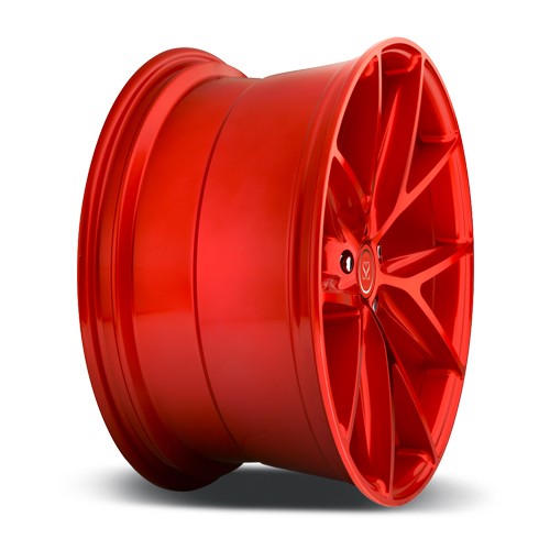 Chinese customize deep dish 1 pc flow forged red color wheel rim