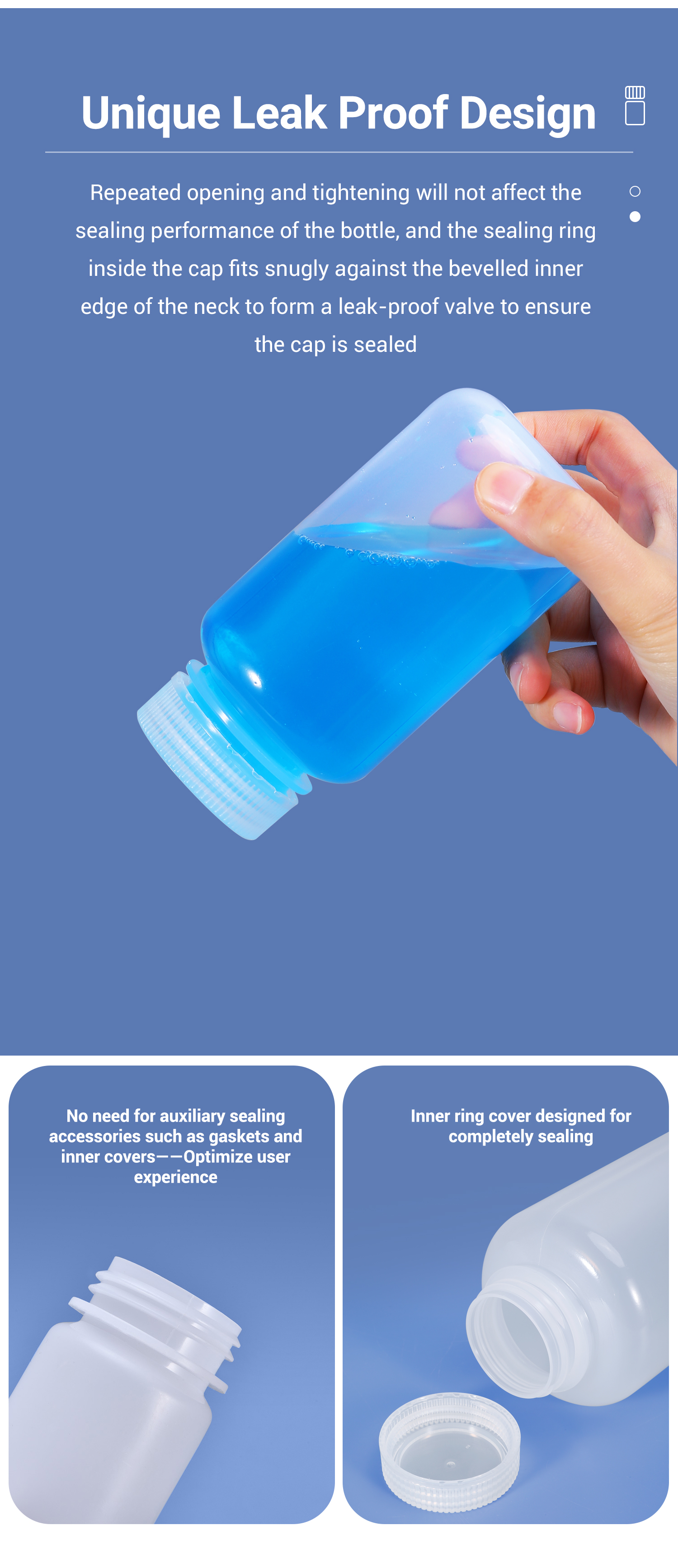 Empty Amber Plastic PP Polypropylene Bottles 250ml 500ml Pesticides Reagent Detergent Container