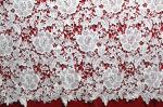 New dyeable lace fabric flower design black crochet cotton lace new design water