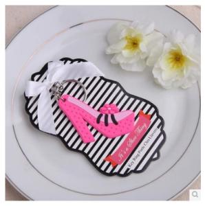 Quality New creative promotion gift product wedding gift high heel keychain keyrings wholesale