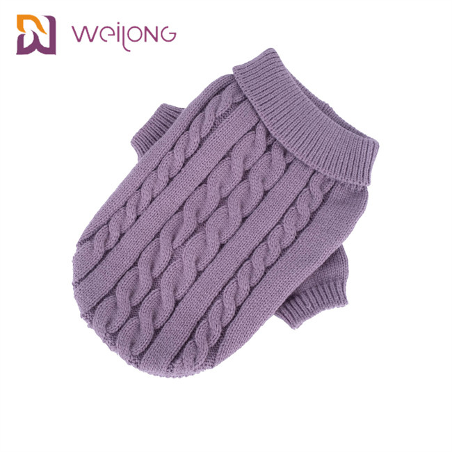 Turtleneck Cable Knit Dog Sweater Outfits For Dogs Cats