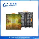 P3.91 MH Outdoor Flexible Advertising LED Transparent Film Screen Glass Video