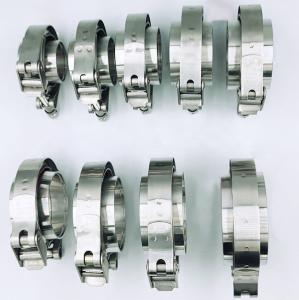 Quality 1.5-6.0 Universal 304 Stainless V Band Exhaust Clamps With Female Male Flange Kit Year Universal Universal wholesale