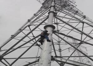 Quality 10KV - 1000KV Tubular Transmission Tower Custom Height High Yeild Strength wholesale