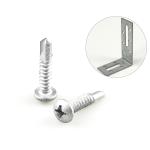 Zinc Alloy Coated 5.5x25 Phillips Pan Head Bimetal Roofing Screw for Roof Corner