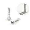Buy cheap Zinc Alloy Coated 5.5x25 Phillips Pan Head Bimetal Roofing Screw for Roof Corner from wholesalers