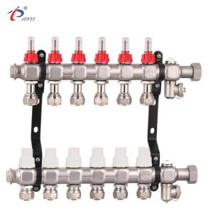 Quality Bamboo joint 2 Ways underfloor heating Radiant Heat Manifolds wholesale