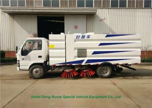 Quality Outdoor Vacuum Isuzu Road Sweeper Truck / Urban Street Road Cleaning Vehicle wholesale