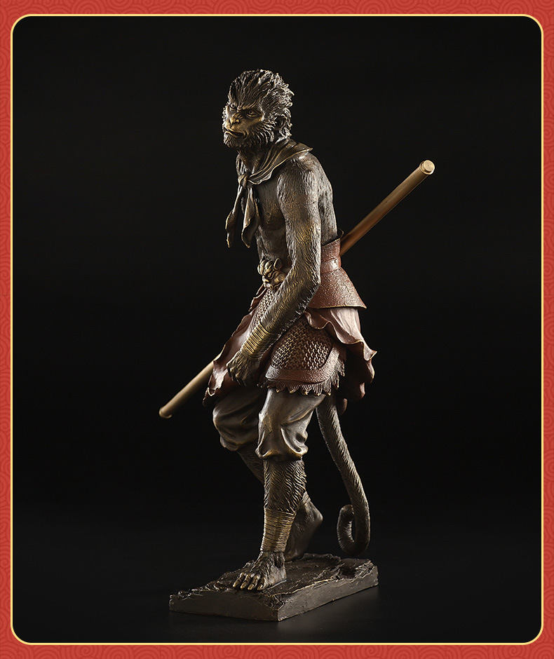 Custom 3D Alloy Copper Casting Monkey King Ornament for Anniversary Celebrations