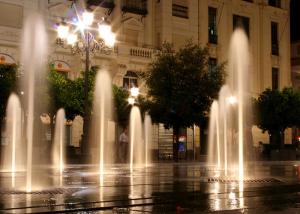 Quality Large Outdoor Dry Ground Floor Water Fountains With Customized Music Dancing wholesale