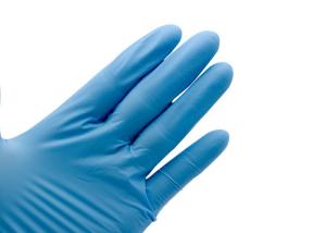 Quality 230MM Length Disposable Nitrile Gloves Powder Free Blue Color For Safety Protective wholesale