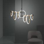 Postmodern LED Magnetic attraction pendant lamp Novelty living room Ring