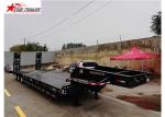 3 Line 6 Axles Hydraulic Low Bed Trailer With Heavy Duty Bogie Suspension