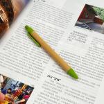 Creative Bamboo Wooden Ball Pen Multiple Colors Eco-friendly Advertising