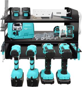 Quality Heavy Duty Stainless Steel Compact Tools Box Organizer Garage Storage System Rack Drill Charging Station Holder wholesale