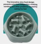 Anti Slip Anti Choke Feeding Bowl Eco Friendly PP Plastic Dog Slow Feeder Bowl