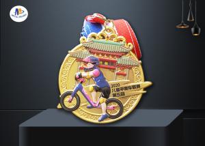 Quality 65mm 4MM Children Banlance Bike Medals With Ribbon wholesale