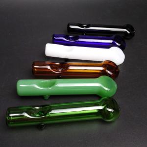 Quality Mini Portable Glass Hand Pipe 4.3 Inch For Dry Herb Customized Design wholesale