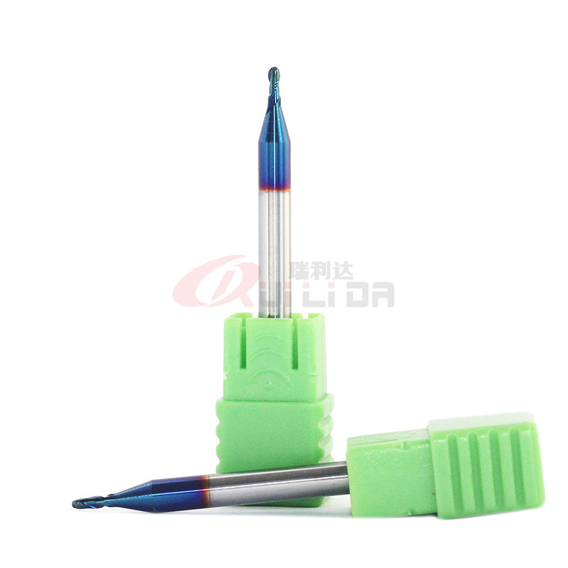 HRC65 High Hardness 1.5mm 2 Flutes 30 Degree End Mill Carbide Ball Nose Endmill