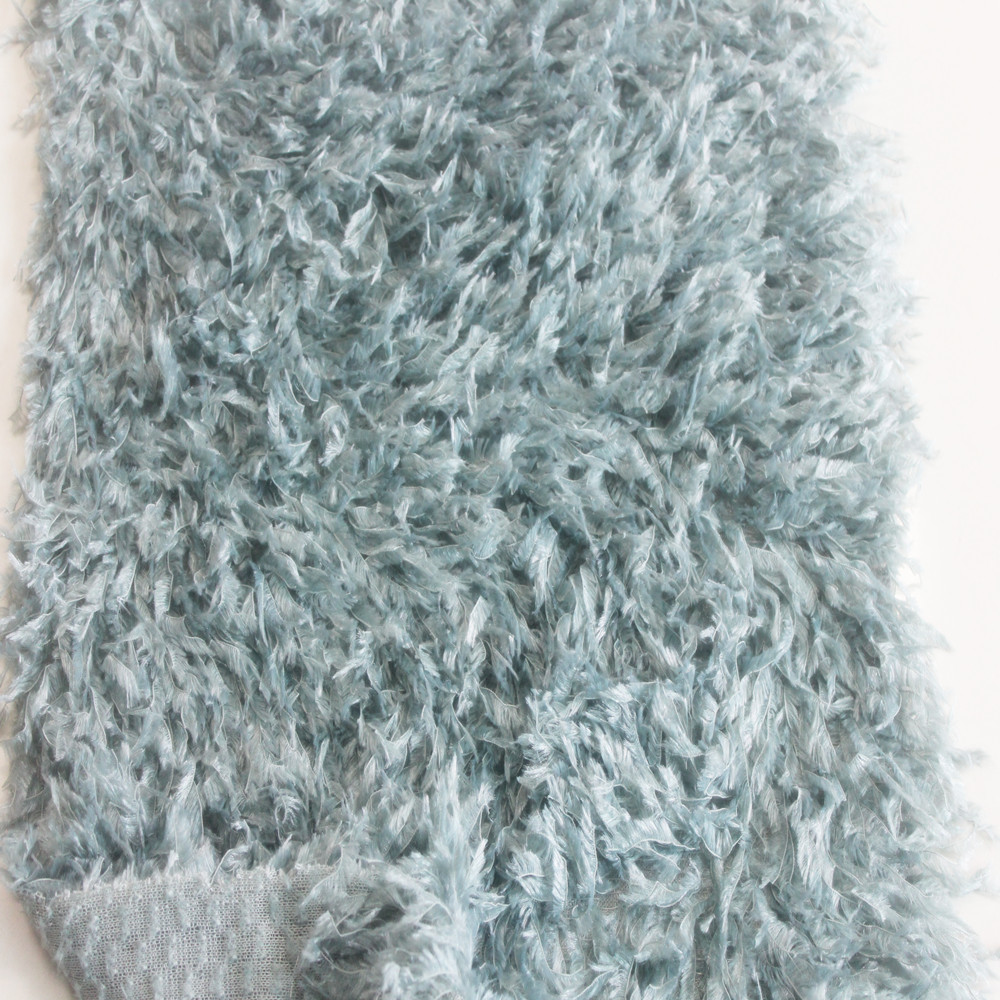 Plush Fabric 100% Polyester Imitation Wool Fabric for Garments Min Order 500 Meters