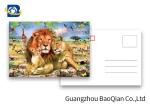 Lion Pattern 3D Lenticular Postcards 3D Souvenir For Tourist Promotion Gift