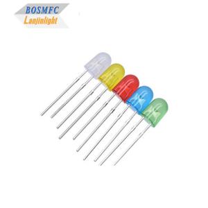 Quality 5*4*6 Oval Through Hole LED Emitting Diode Stable For Display Screen wholesale