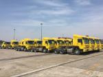 New Seats 6x4 Used Howo Tractor Trucks , Yellow Used Howo Prime Mover