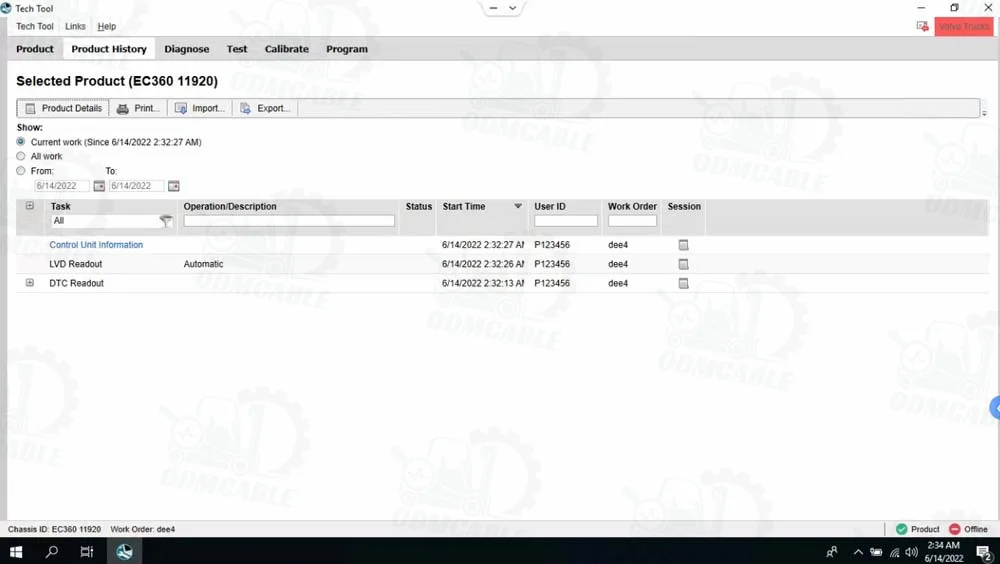 For vocom Vocom II 88894000+ V2.8PTT Dev2 Tool For vocom Truck Excavator Construction Diagnostic