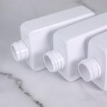 Empty Plastic Bottle 200ML PET Square Shape Shampoo Bottles Plastic Lotion Pump