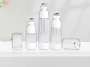 Quality Skin Care Airless Pump Bottles 15ml 30ml 50ml Sustainable Packaging For Beauty Products wholesale