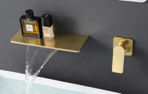 Quality CE Waterfall Split Wall Mounted Concealed Basin Faucet wholesale