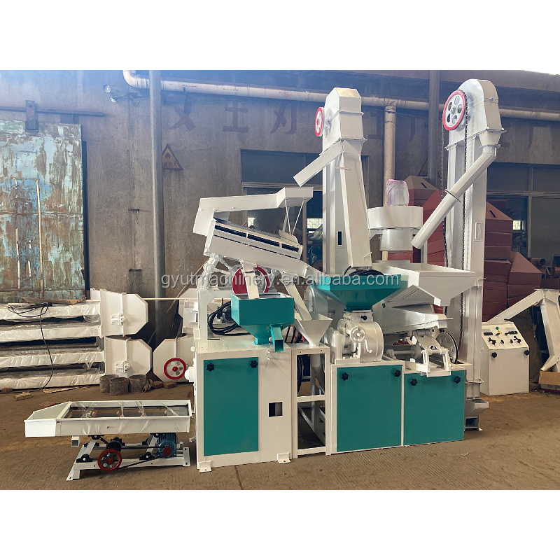 Small Rice Milling Machine with Paddy Husking and Rice Polishing Rollers in Nigeria