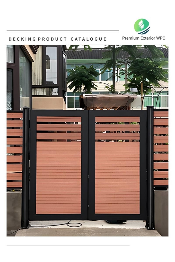 Outdoor WPC Panel For Gate Wood Plastic Composite WPC Board Sheet