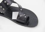 Home Mens Genuine Leather Flip Flops Summer Beach Sandals Slippers