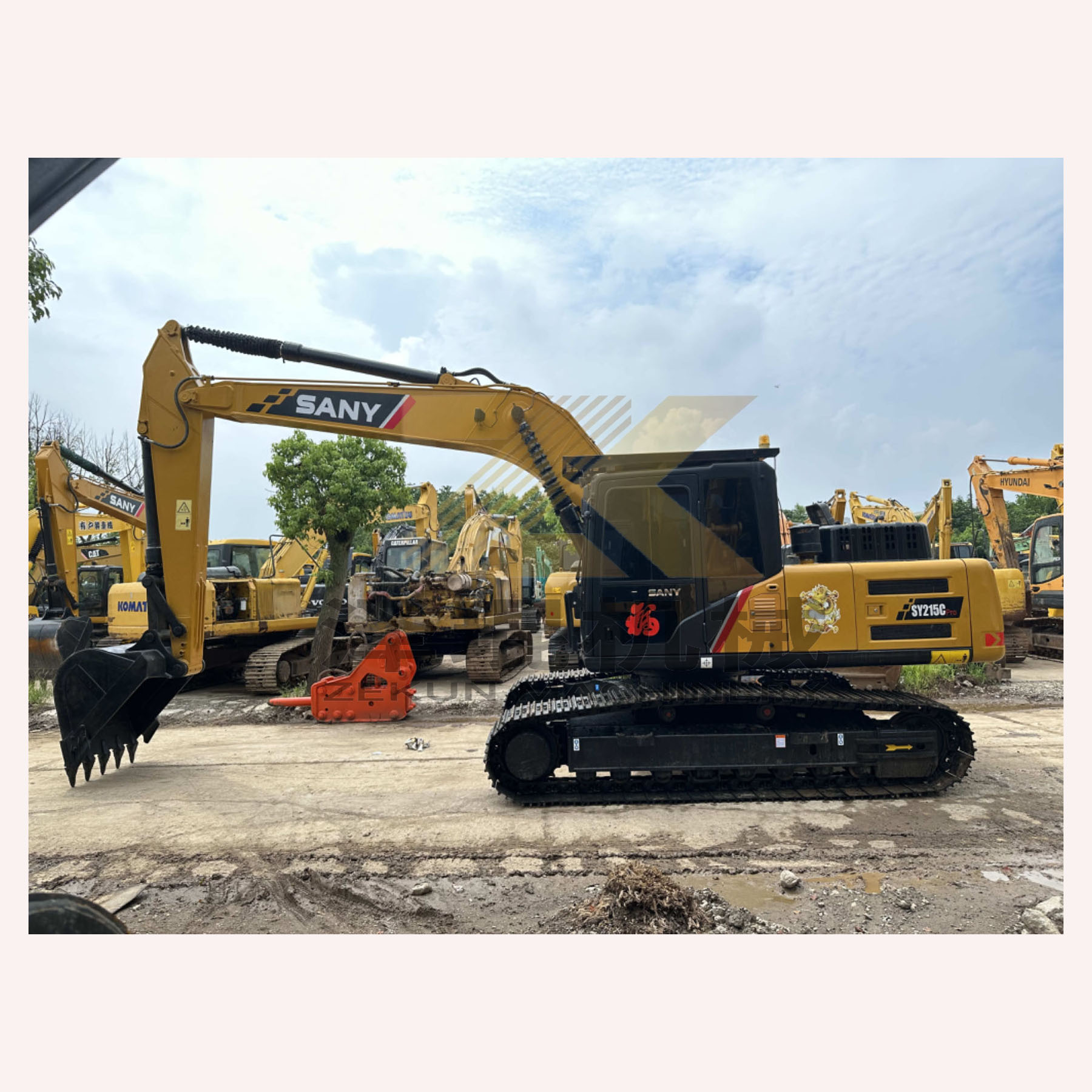 Sany SY215C Pro Crawler Excavator 21 Tons Heavy Machine Weight for Benefit