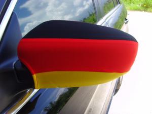 Quality Custom Color Rear View Mirror Cover Germany Flag Silkscreen Printing Sublimatin wholesale