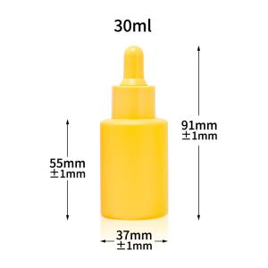 Quality Frosted 30ml Essential Oil Dropper Glass Bottle With Screw Cap wholesale