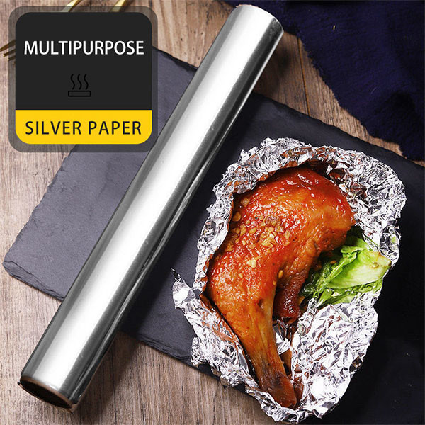 Household Foil Aluminum Heavy Duty Food Grade Paper In Roll Aluminum Foil