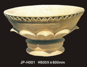 Quality Natural Lightweight Sandstone Flower Pots With Unique Hand Carved Finish wholesale