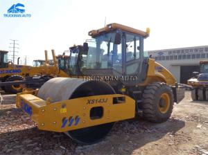 Quality Single Drum XCMG 14 Ton XS143J Mechanical Vibratory Roller Compactor With Pad Foot wholesale