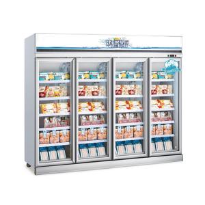 Quality Vertical 5 Layer R290 Commercial Glass Door Freezer Showcase wholesale