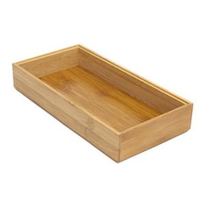 Quality 100% natural bamboo wooden cutlery drawer organizer wholesale