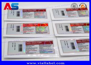 Quality Holographic 10ml Vial Stickers For Injectable Peptide Primobolan Bottles wholesale