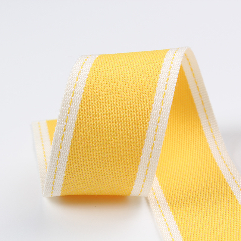 Stitched Edge Polyester Ribbon 6mm-40mm Poly Ribbon Rolls Green Red