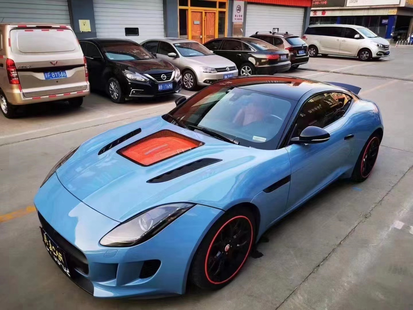 High Quality Carbon Fiber F-type Carbon Fiber Hood for Jaguar F-Type Upgrade IMP Style Hood